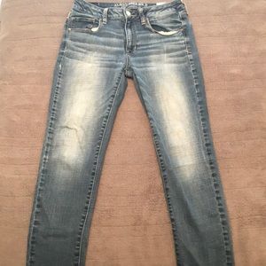 AE super stretch skinny jeans 8 short